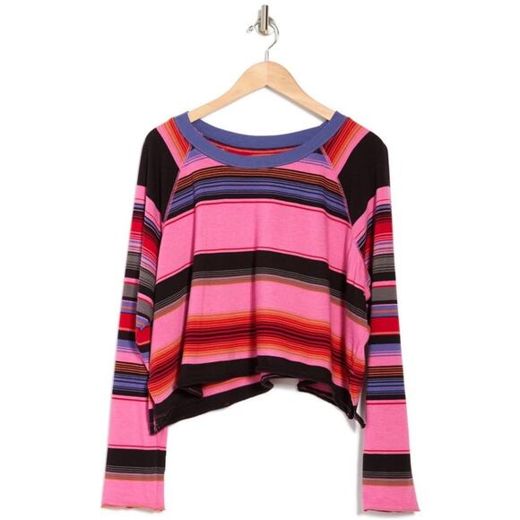 Free People Baja Striped Long Sleeve T-Shirt, XS - Picture 2 of 11